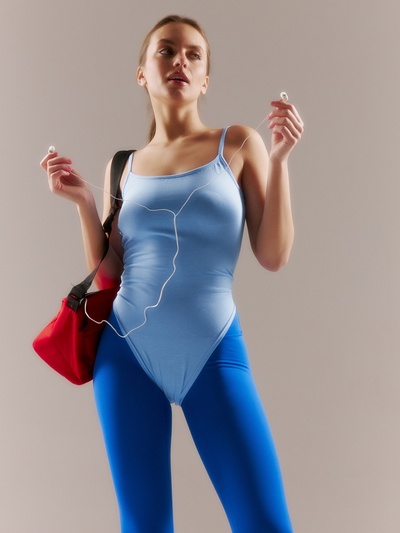 Боди женское MINAKU: Basic line цвет голубой, размер 48