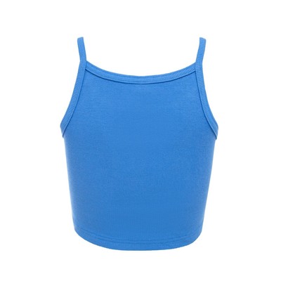 Топ на бретелях женский MINAKU: Basic line, голубой, размер 48