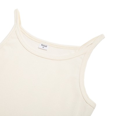 Топ на бретелях женский MINAKU: Basic line, цвет экрю, размер 48