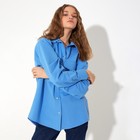 Рубашка женская MINAKU: Casual Collection цвет голубой, р-р 42 7607602 - фото 14526120