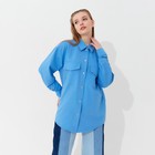 Рубашка женская MINAKU: Casual Collection цвет голубой, р-р 48 - фото 42249705
