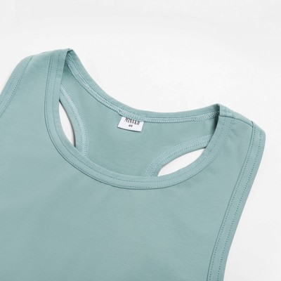 Топ женский MINAKU: Basic line, цвет аквамарин, размер 42