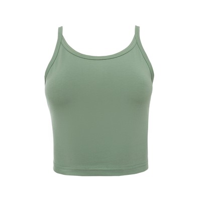 Топ женский MINAKU: Basic line, оливковый, размер 46