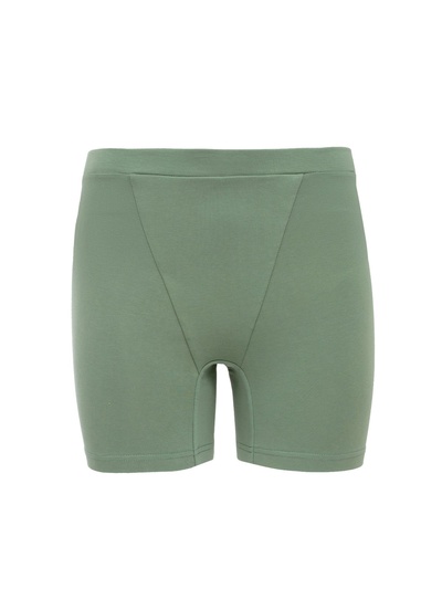 Шорты женские MINAKU: Basic line, оливковые, размер 42