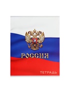 Комплект тетрадей из 4 штук, 96 листов в клетку Calligrata "Россия", обложка мелованный картон, блок №2, белизна 75% (серые листы) 7726124 - фото 16884766