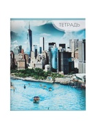 Набор тетрадей, 96 листов в линейку, Calligrata «Город», серые листы, 4 штуки - фото 51969292