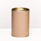 Тубус 73×110 мм (90 мм внутренняя высота), картон, металлическая крышка - Фото 4