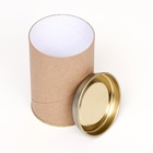 Тубус 73×110 мм (90 мм внутренняя высота), картон, металлическая крышка - Фото 5