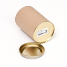 Тубус 73×110 мм (90 мм внутренняя высота), картон, металлическая крышка - Фото 6