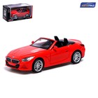 Машина металлическая BMW Z4M40i, 1:38, инерция, открываются двери, цвет красный 7389606 - фото 9682192