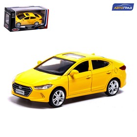 Машина металлическая HYUNDAI ELANTRA, 1:40, инерция, открываются двери, цвет жёлтый