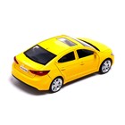 Машина металлическая HYUNDAI ELANTRA, 1:40, инерция, открываются двери, цвет жёлтый - Фото 4