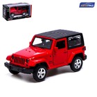 Машина металлическая JEEP WRANGLER, 1:42, инерция, открываются двери, цвет красный 7389621 - фото 9682264