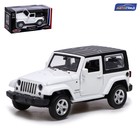 Машина металлическая JEEP WRANGLER, 1:42, инерция, открываются двери, цвет белый 7389622 - фото 9682270