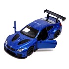 Машина металлическая BMW M6 GT3, 1:44, инерция, открываются двери, цвет синий 7389668 - фото 397660