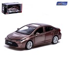 Машина металлическая TOYOTA COROLLA HYBRID, 1:43, инерция, открываются двери, цвет коричневый 7389680 - фото 9682535