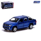 Машина металлическая VOLKSWAGEN AMAROK, 1:46, инерция, открываются двери, цвет синий - фото 9682547