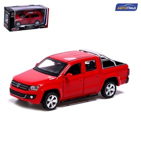 Машина металлическая VOLKSWAGEN AMAROK, 1:46, инерция, открываются двери, цвет красный