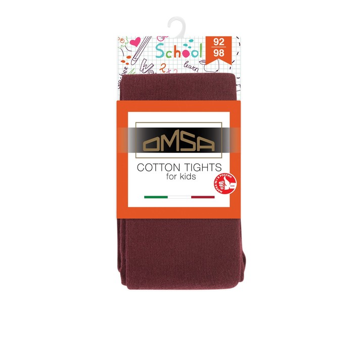 

Колготки детские OMSA kids Collant 11С01-2 гладь Bordo, размер 116-122