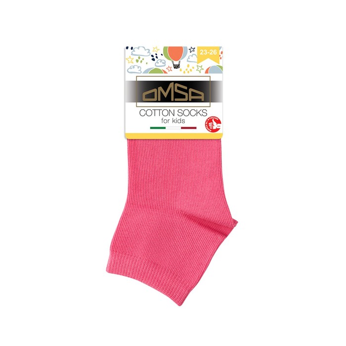 

Носки детские OMSA kids Calzino 21С02 гладь укороченный Rosa, размер 31-34