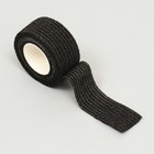 Бинт самофиксирующийся, 2,5 см, макс. растяжимость 4,5 м, чёрный - Фото 1