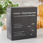 Набор банок для сыпучих продуктов «Эко», 20×10×25 см, на подставке, 3 шт. 5524182