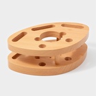 Набор кухонных инструментов Shapes, 6 предметов, на подставке, нержавеющая сталь, серебристый - Фото 3