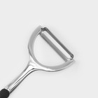 Овощечистка горизонтальная Доляна Shapes, нержавеющая сталь - Фото 4