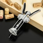 Штопор для вина Доляна Shapes, 17.5 см, цвет серебристый 7514867 Штопор для вина Доляна Shapes, 17.5 см, цвет серебристый 7514867