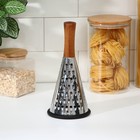 Тёрка Доляна Forest, 24×11,5 см, силиконовое основание, цвет чёрный, коричневый - Фото 3