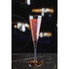 Бокал стеклянный для шампанского «Фьюжн», 200 мл, цвет золотой - Фото 2