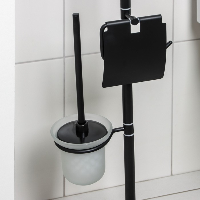 ЕОНК - Стойка напольная с держателем для туалетной бумаги, освежителя и .