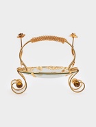 Фруктовница Rose Garden, круглая, 21×18.5×18, металл, золотистая - Фото 2