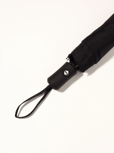 Зонт автоматический Black, 3 сложения, 8 спиц, R=48/55 см, d=96 см, чёрный
