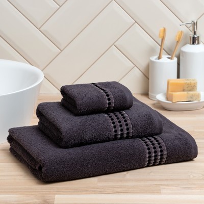 Полотенце махровое Love Life «Адажио» 30×50 см, серый, 100% хл, 450 г/м²