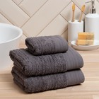 Полотенце махровое Love Life «Идеал» 50×90 см, серый, 100% хл, 450 г/м² - Фото 2