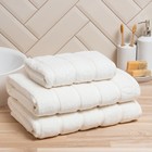 Полотенце махровое Love Life «Ария» 70×140 см, белый, 100% хл, микро-коттон, 450 г/м² - Фото 2