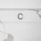 Штора для ванной Доляна «Мрамор», 180×180 см, EVA, с люверсами - Фото 3