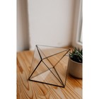 Флорариум «Октаэдр 15», стекло, швы медь 7831127