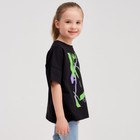 Футболка детская MINAKU Graffiti, цвет чёрный, рост 110 - фото 804804126 Футболка детская MINAKU Graffiti, цвет чёрный, рост 110 - фото 804804126