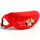 Сумка поясная,25х6х13 см, на молнии, Минни Маус. р-р ремня 48-93 см - фото 24363051