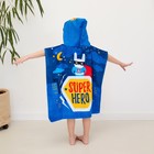 Полотенце-пончо детское махровое Крошка Я "Super Hero" 60*120см, 100% хлопок, 300гр/м2 - Фото 4