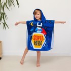 Полотенце-пончо детское махровое Крошка Я "Super Hero" 60*120см, 100% хлопок, 300гр/м2 - Фото 5