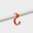 Стойка для одежды «Радуга», 82×39×152 см, белая - Фото 4