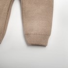 Комплект вязаный Крошка Я "Cute" рост 80-86 см, цвет бежевый - фото 25319850