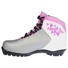 Ботинки лыжные TREK Olimpia NNN ИК, цвет серебристый, лого сиреневый, размер 36 - Фото 3