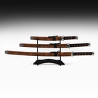 Макет оружия «Сувенирные катаны на подставке 3в1. Тайго», подарочный набор, 47 см; 79 см; 105 см, ножны под тигра - Фото 5