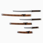 Макет оружия «Сувенирные катаны на подставке 3в1. Тайго», подарочный набор, 47 см; 79 см; 105 см, ножны под тигра - Фото 2