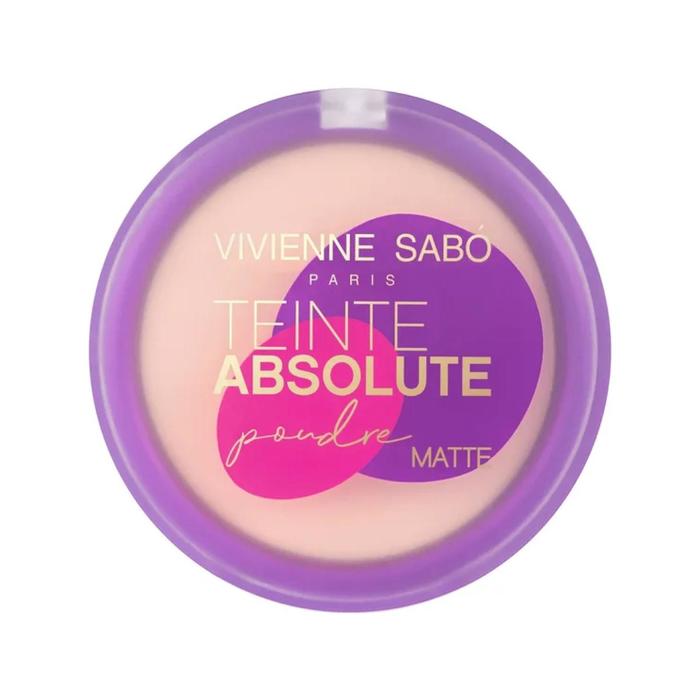 Пудра компактная Vivienne Sabo Teinte Absolute matte матирующая, тон 01 розово-бежевый, 6 г - Фото 1
