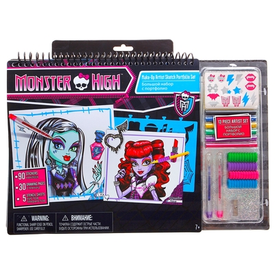 Большой набор для творчества "Уроки макияжа в Школе Монстров", с 7 лет